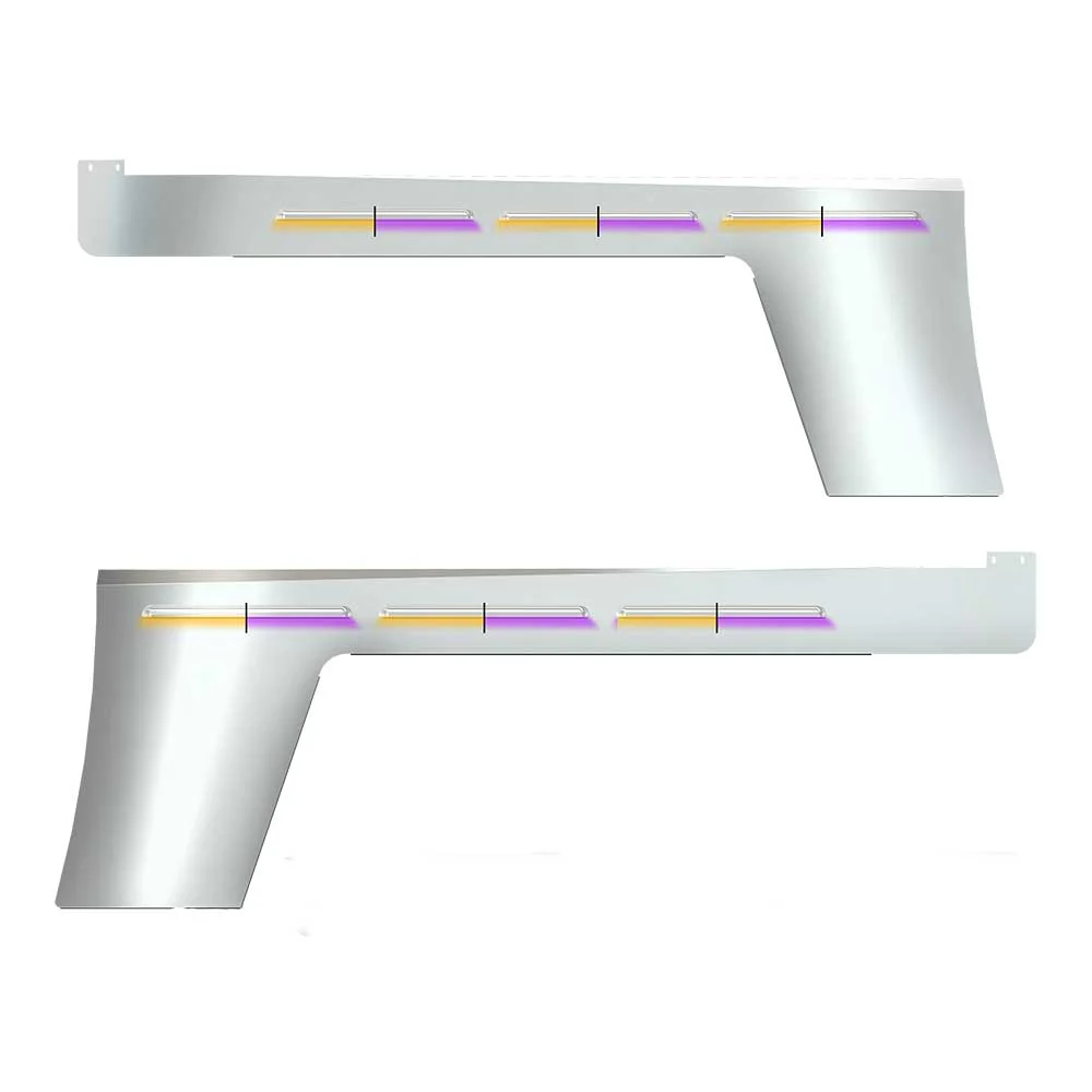 Peterbilt 389 Cab & Cowl Panels with Dual LED Glow Strips - Image 3