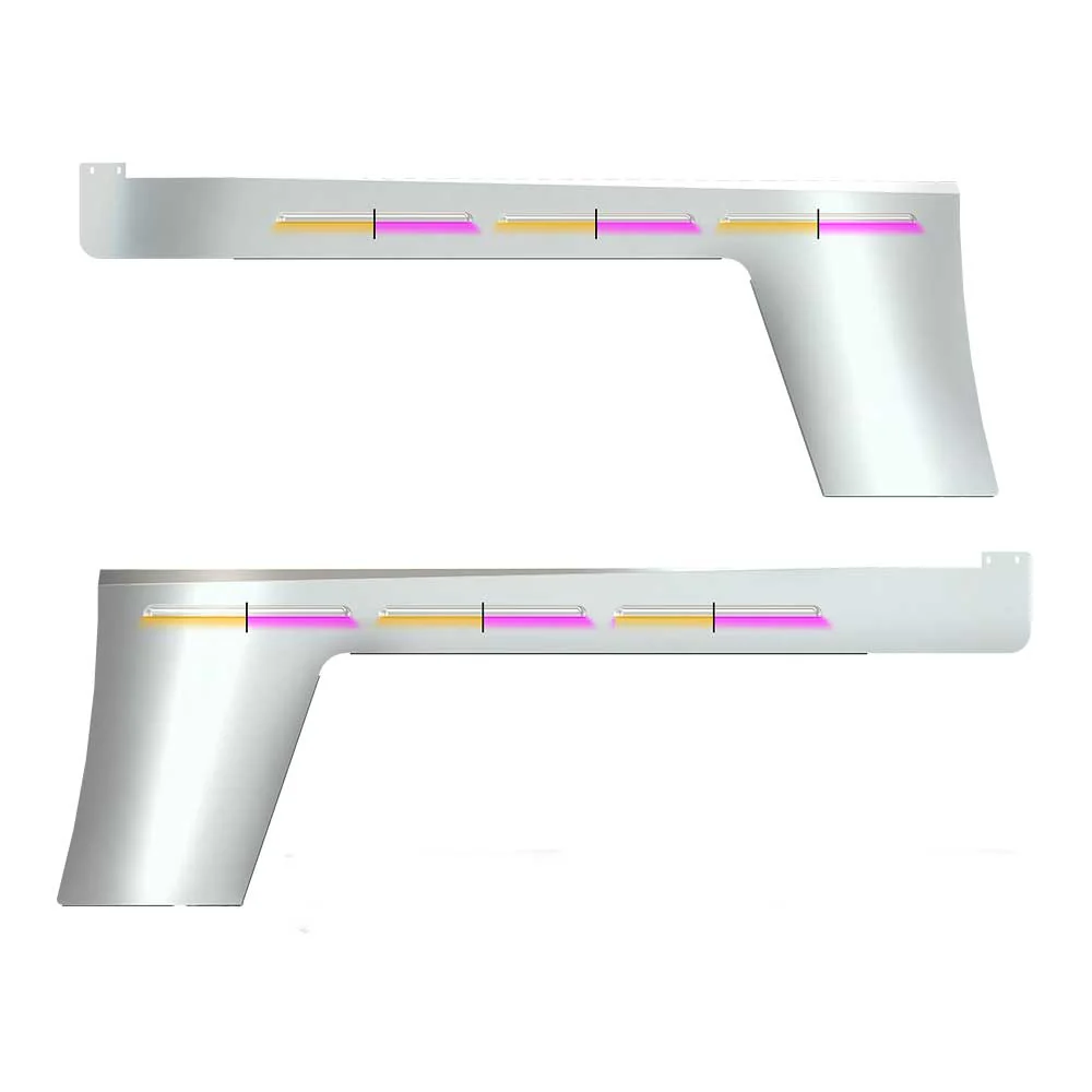 Peterbilt 389 Cab & Cowl Panels with Dual LED Glow Strips - Image 4