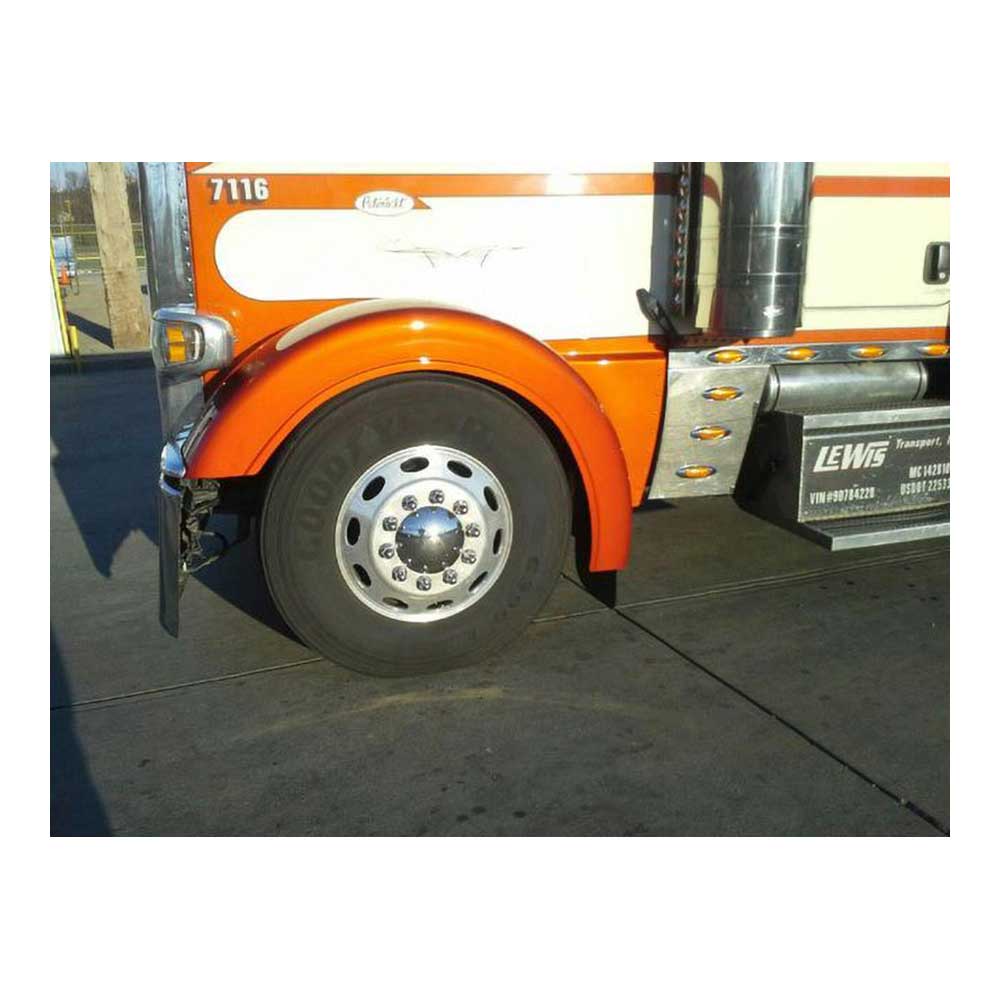 Peterbilt 389 Fiberglass Front Fenders with 7-1/2" Sidewalls (Pair)
