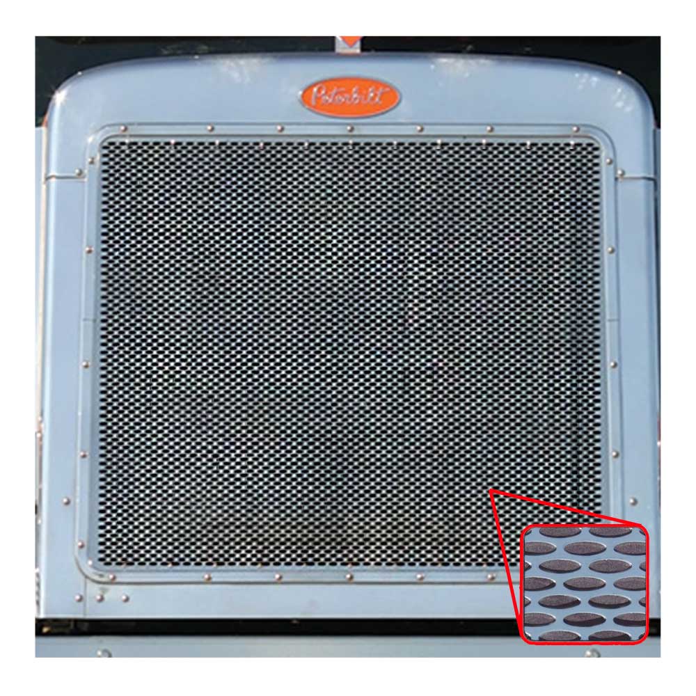 Peterbilt 389 Horizontal Oval Punched Grille - Image 2