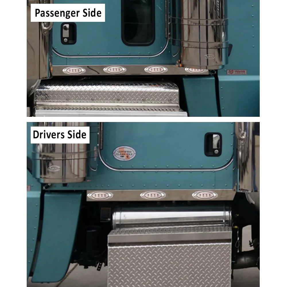Peterbilt 389 Long Hood 3" Cab Panels LED Clear Lens 2012+ - Image 2