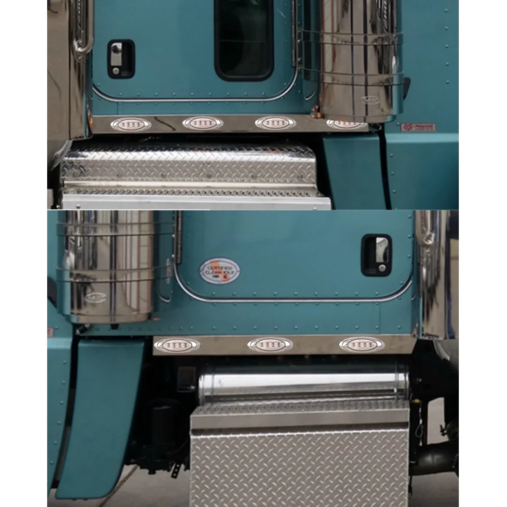 Peterbilt 389 Standard Hood 3" Cab Panels with P1 LED Lights 2012+