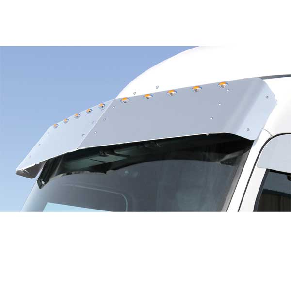 Peterbilt 567, 579 15.5" Drop Visor with Mini LED