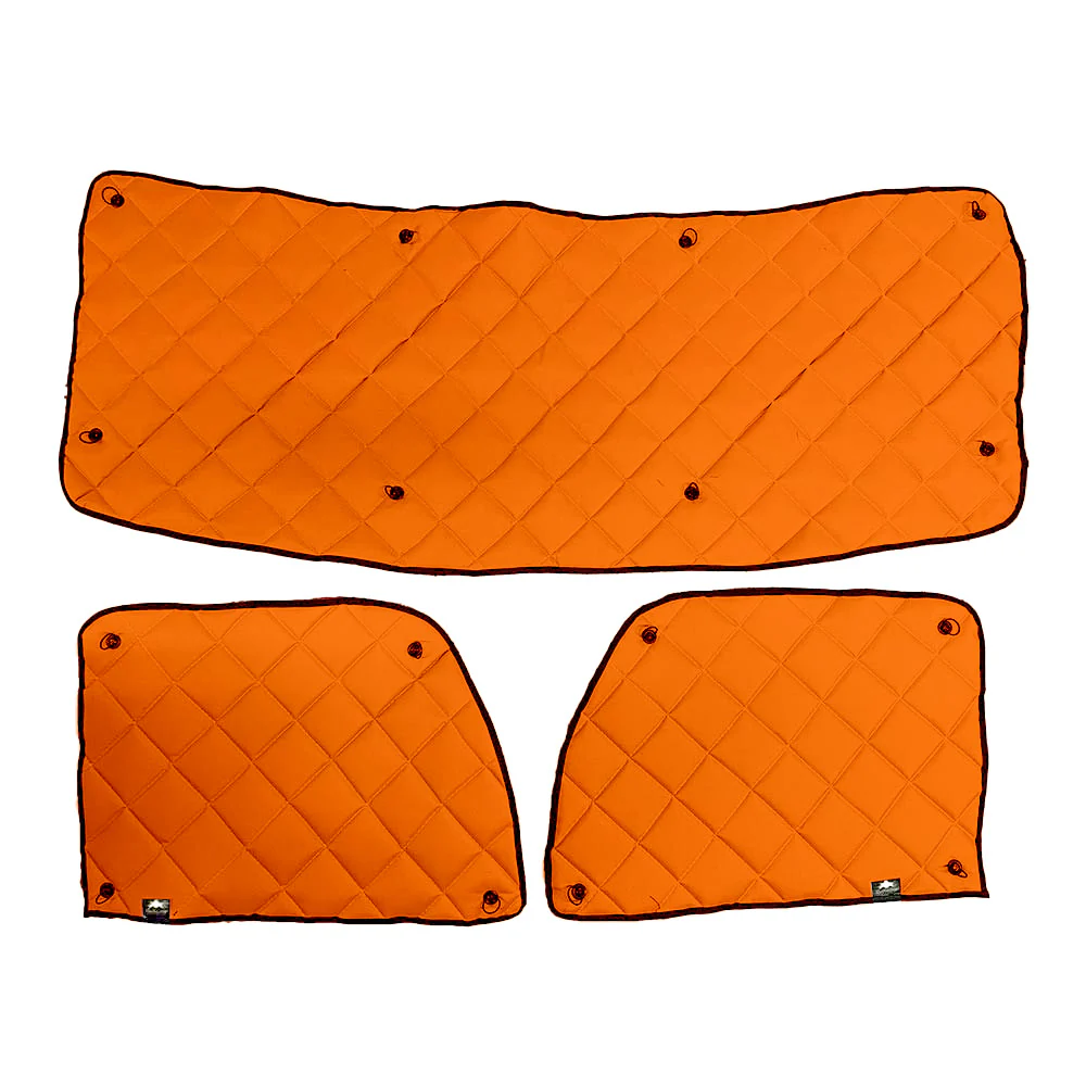 Peterbilt 567, 579, 589 ZenEclipse Blackout Window Covers "“ Florescent Orange