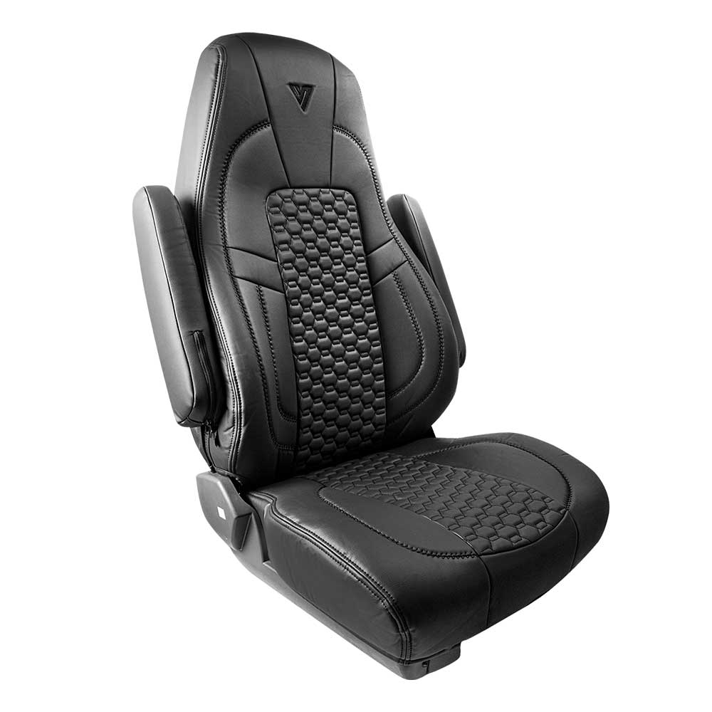Peterbilt 567, 579 Black Faux Leather Seat Cover