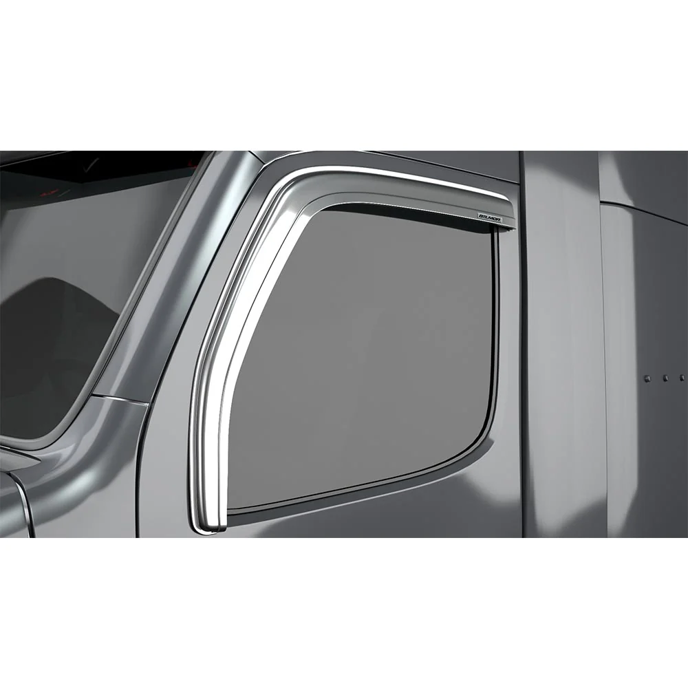 Peterbilt 567, 579 Chrome Ventvisors - Image 2