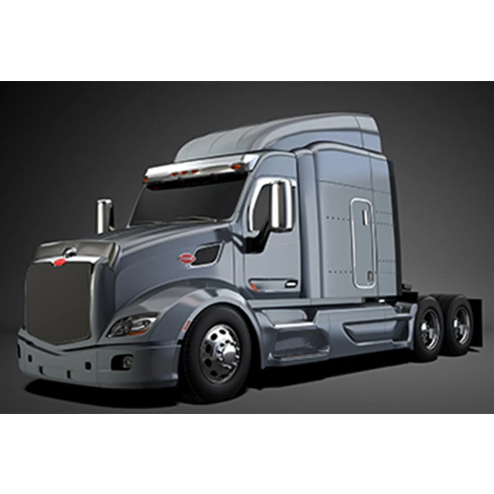Peterbilt 567, 579 Chrome Ventvisors - Image 5