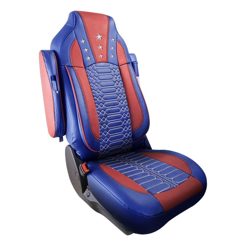 Peterbilt 567, 579 USA Flag Design Faux Leather Seat Covers
