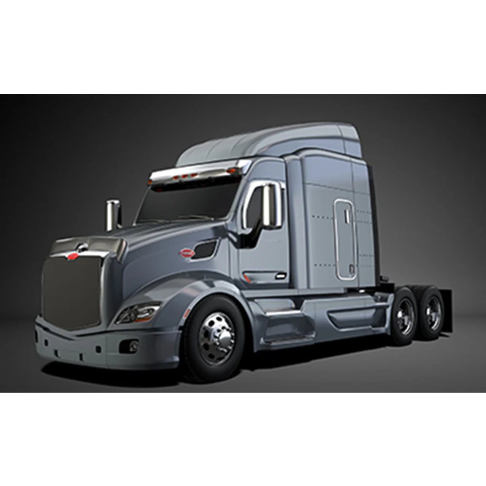 Peterbilt 567 Stainless Steel Aeroshield Deflector - Image 2
