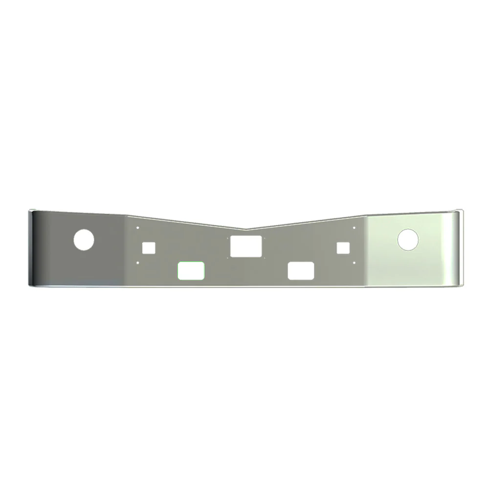Peterbilt 579 16" Set Back Chrome Bumper with Radar Cutout
