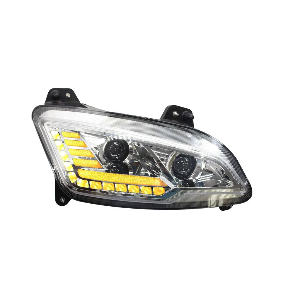 Peterbilt 579/587 2022+ LED Headlight with Halo and Sequential Turn Signal - Image 2