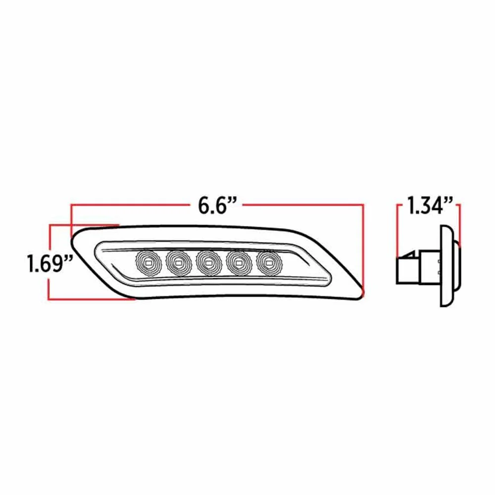 Peterbilt 579, 587, 567 Dual Revolution LED Door Lights - Image 7