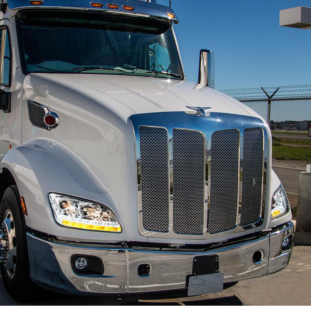 Peterbilt 579, 587 Projection Headlight with LED Sequential Turn and DRL - Image 2