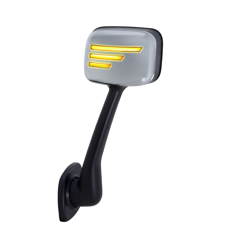 Peterbilt 579 and KW T680, T880 Chrome Hood Mirror with Turn Signal - Image 2
