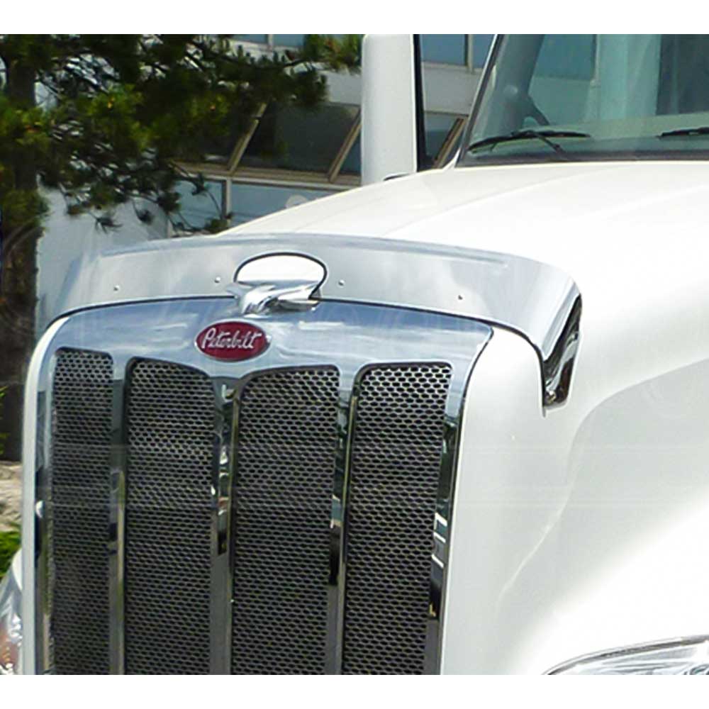 Peterbilt 579 Stainless Steel Bug Deflector
