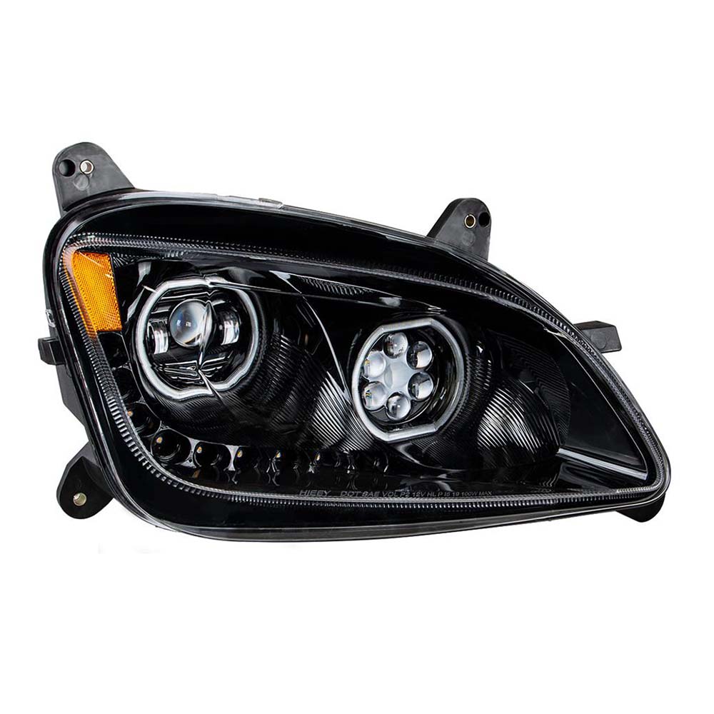 Peterbilt 587, 579 Black 10 LED Headlight - Image 2