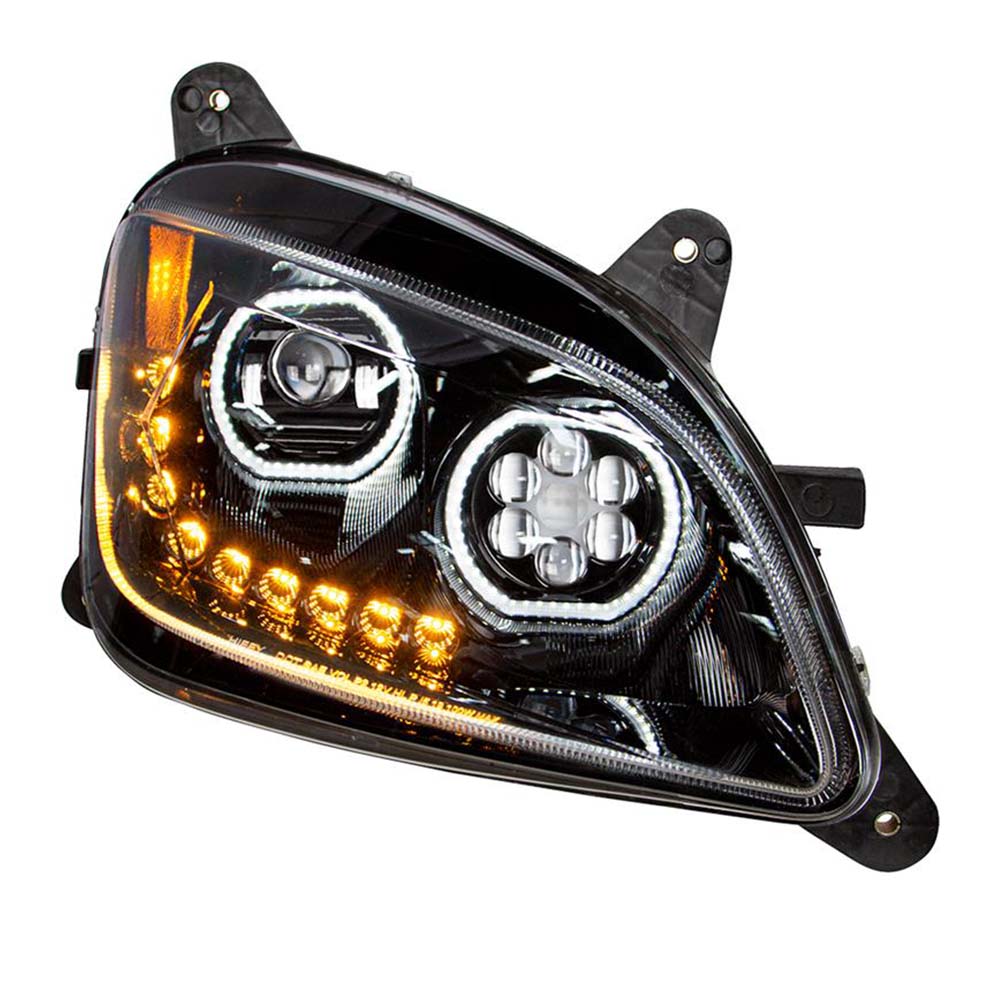 Peterbilt 587, 579 Black 10 LED Headlight - Image 3