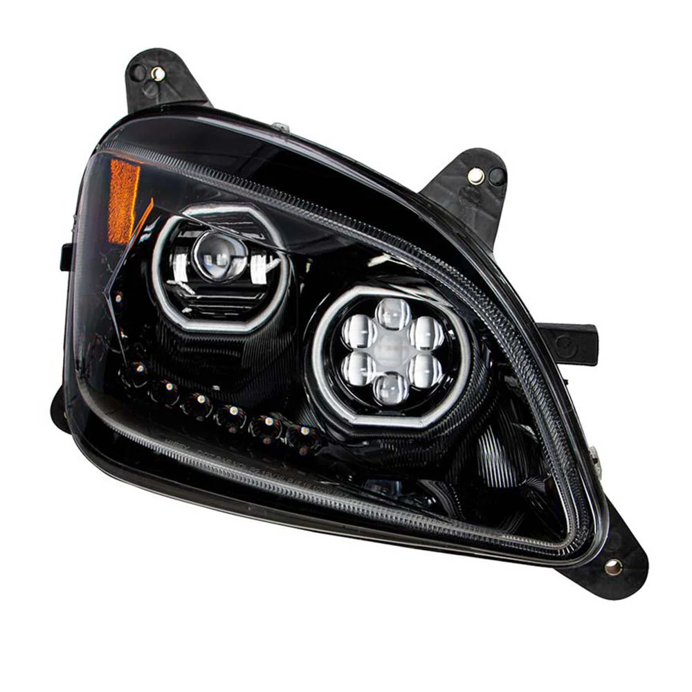 Peterbilt 587, 579 Black 10 LED Headlight - Image 4