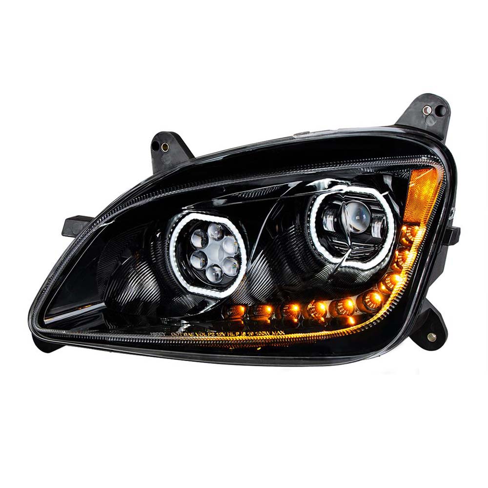 Peterbilt 587, 579 Black 10 LED Headlight - Image 7