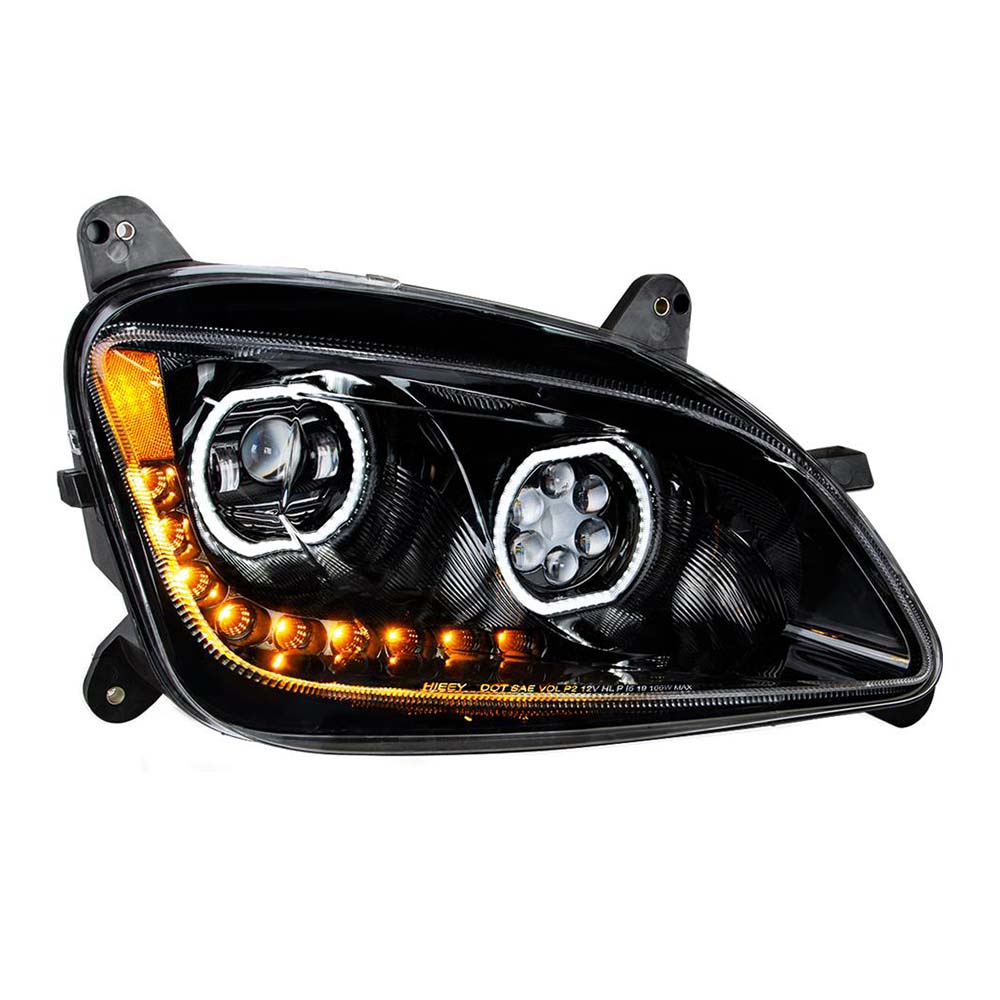 Peterbilt 587, 579 Black 10 LED Headlight - Image 8