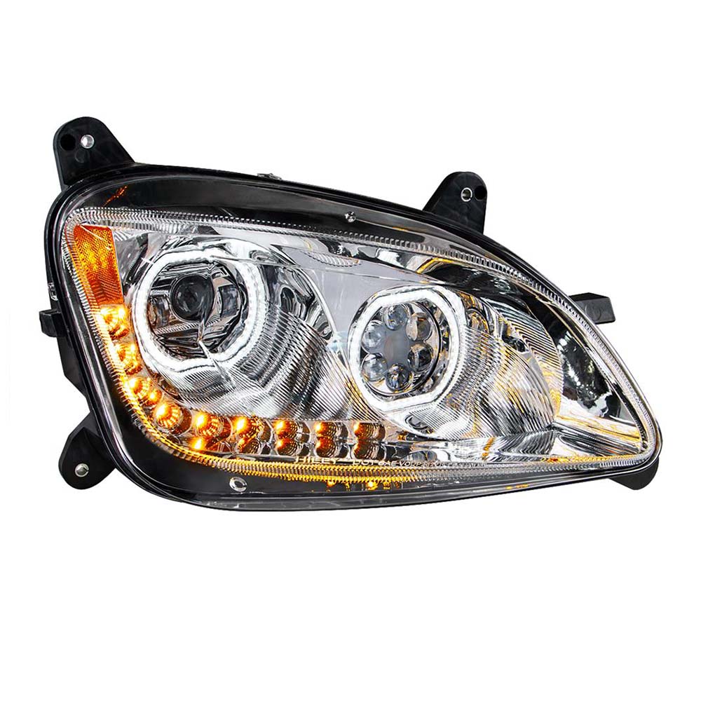 Peterbilt 587, 579 Chrome 10 LED Headlight - Image 8