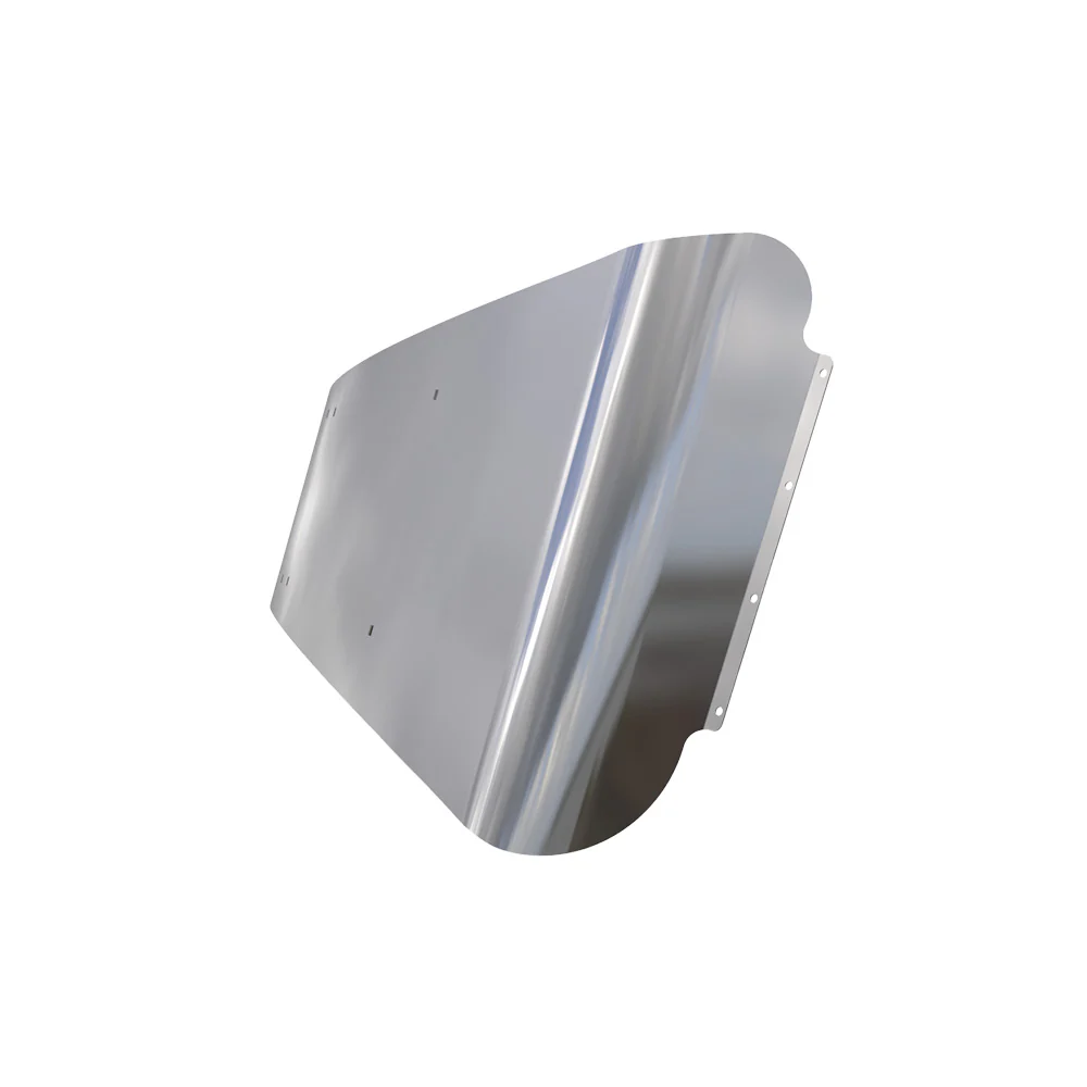 Peterbilt 589 AERO Stainless Steel Drop Visor without Factory Visor - Image 3