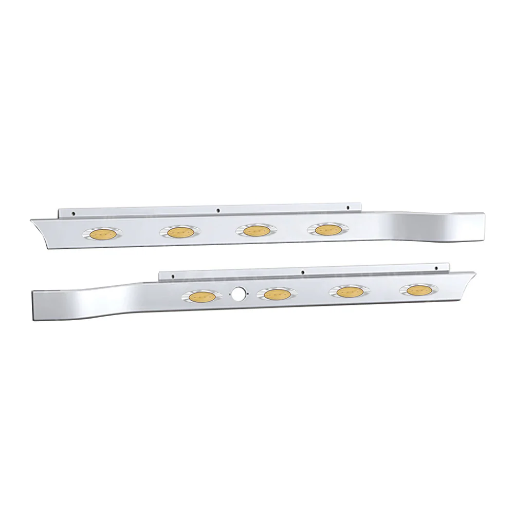 Peterbilt 589 Cab Panels with Four M5 LEDs and Block Heater Cutout