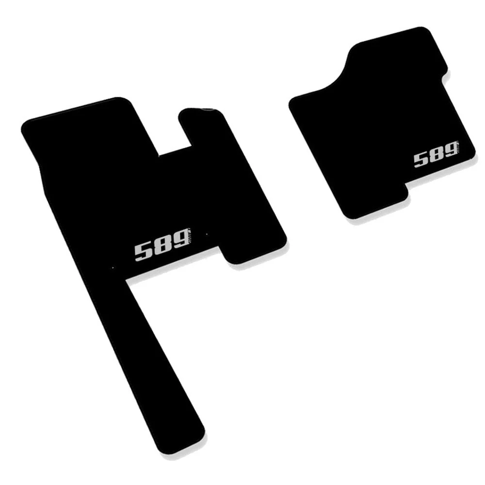 Peterbilt 589 Carpet Two Piece Black Floor Mats