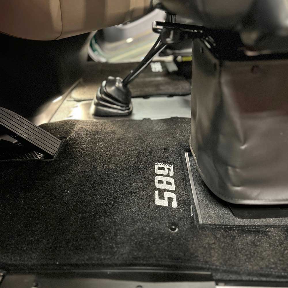 Peterbilt 589 Carpet Two Piece Black Floor Mats - Image 3