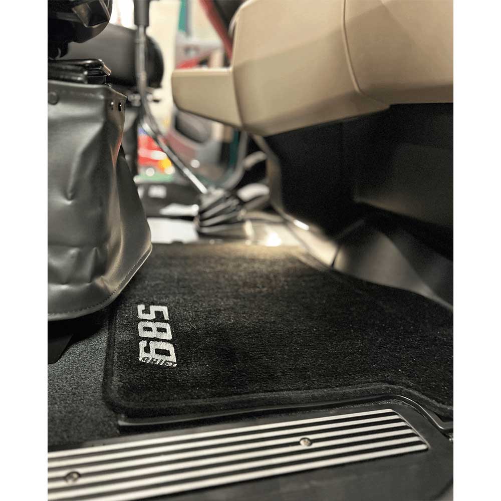 Peterbilt 589 Carpet Two Piece Black Floor Mats - Image 4
