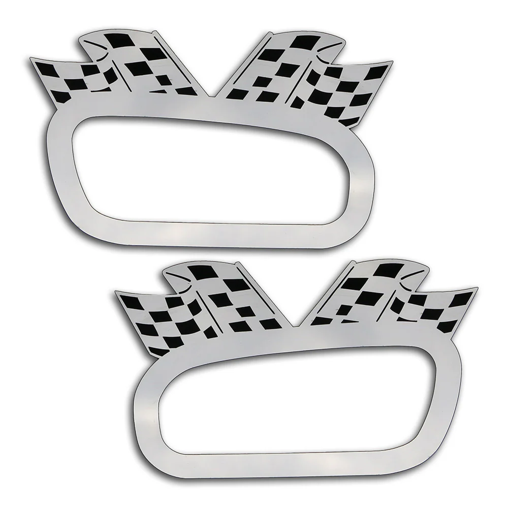 Peterbilt 589 Checkered Flag Door Handle Trim