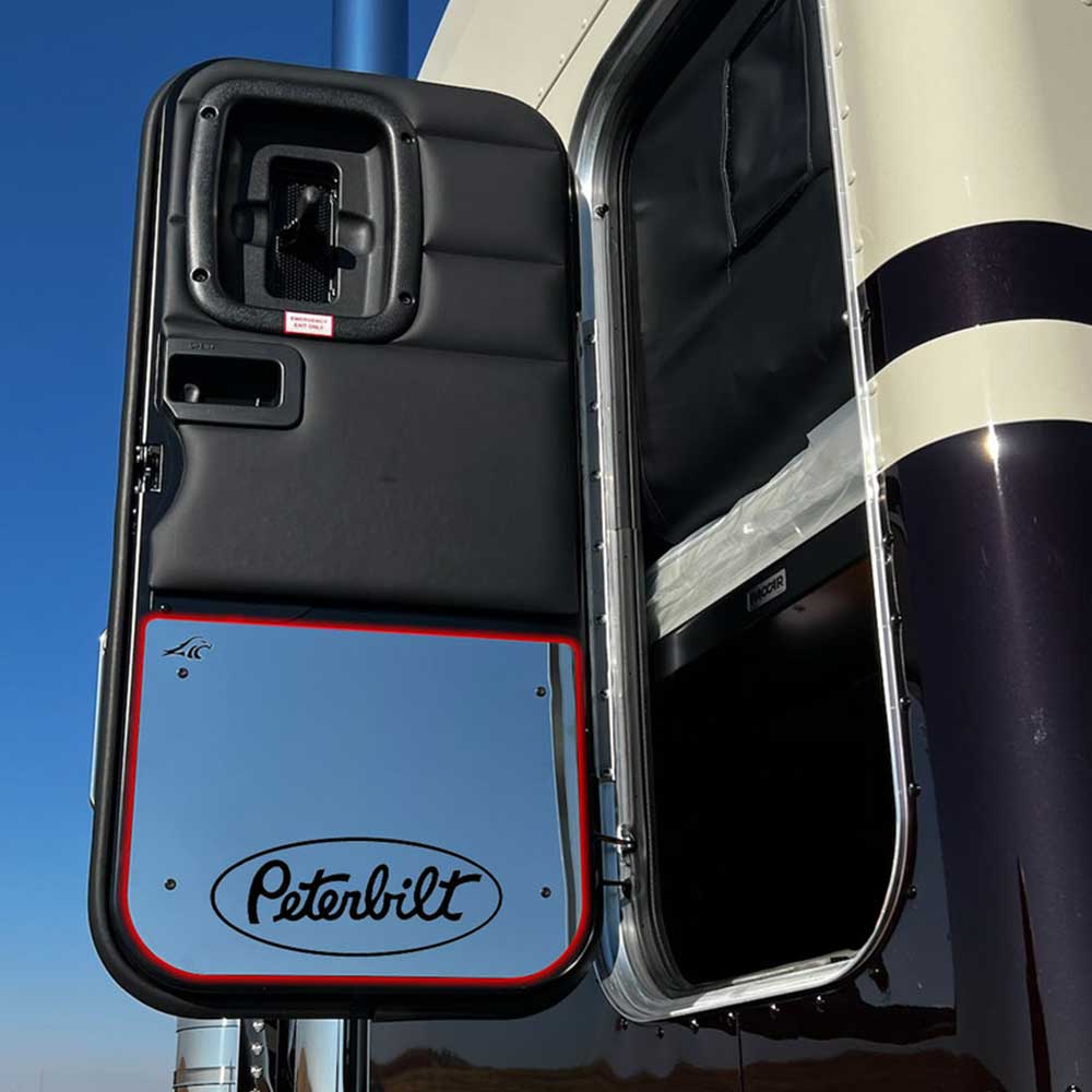 Peterbilt 589 Peterbilt Logo Sleeper Door Accent Plate - Image 2