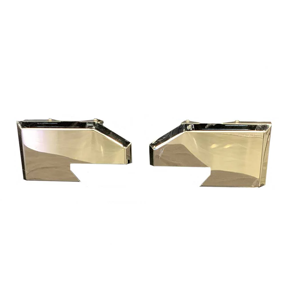 Peterbilt 589 Stainless Steel Sleeper Air Bag Covers - Image 3