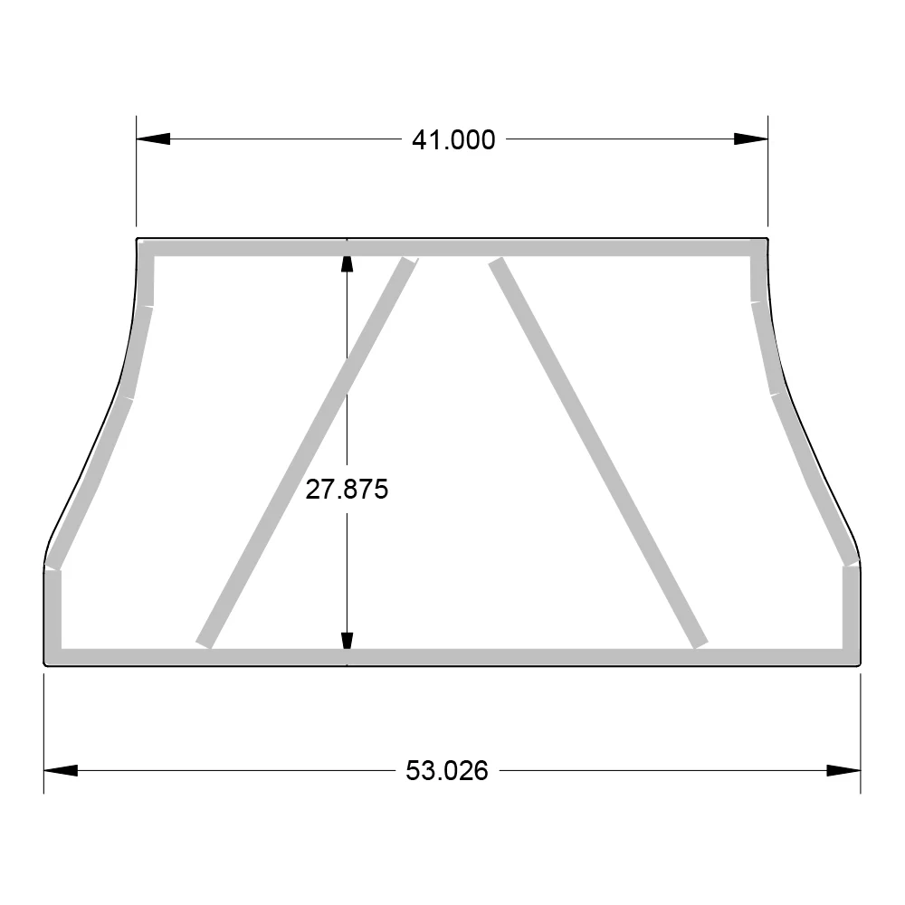 Peterbilt 63" or 70" UltraCab Sleeper Cap Center Cover - Image 3