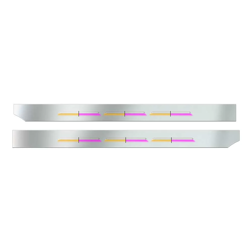 Peterbilt 72"L x 6"H Sleeper Panels with Dual LED Glow Strips - Image 4