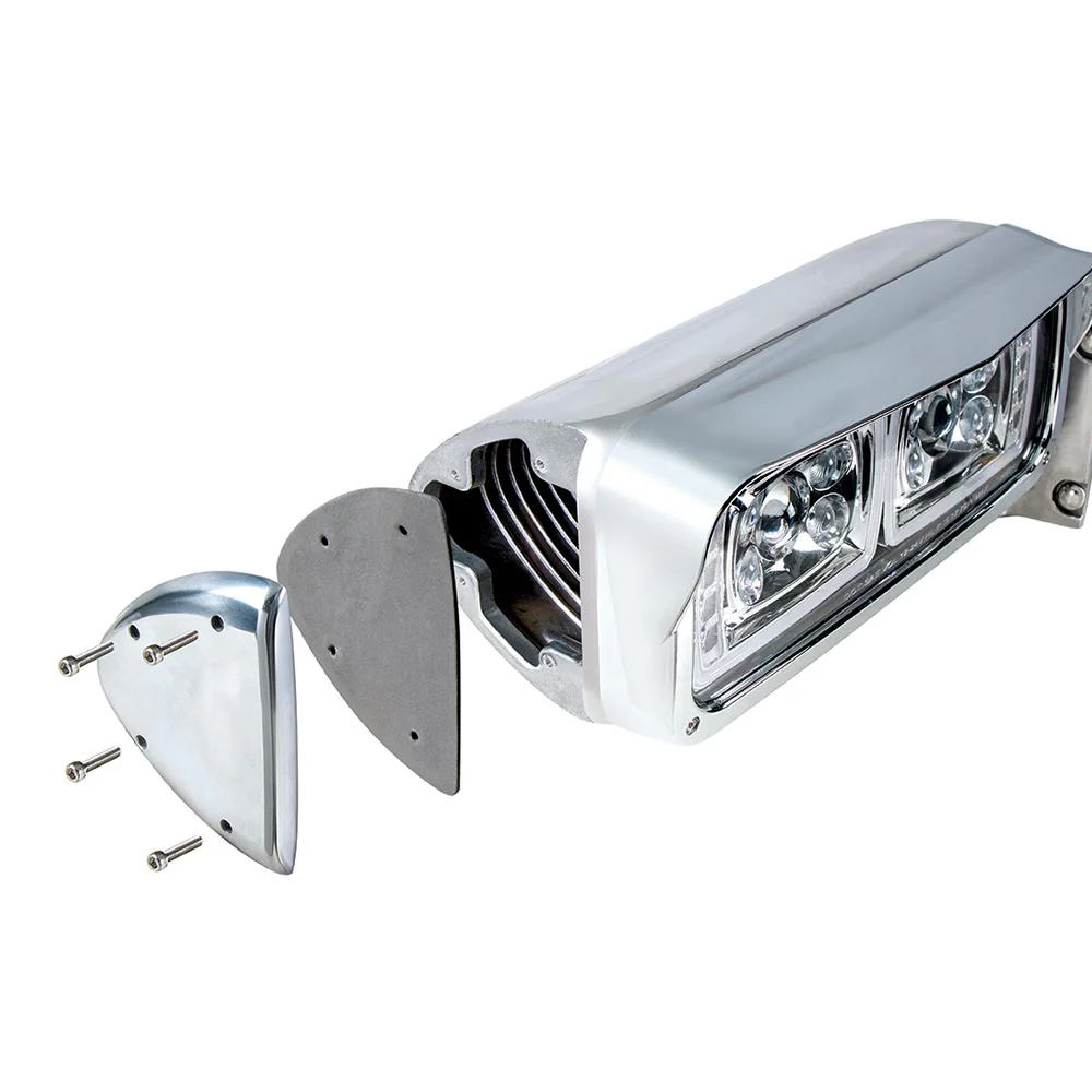 Peterbilt Aluminum Headlight Turn Signal Cover Kit - Image 3