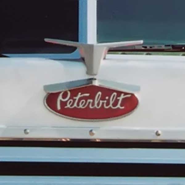 Peterbilt Bowtie Visor Logo Trim