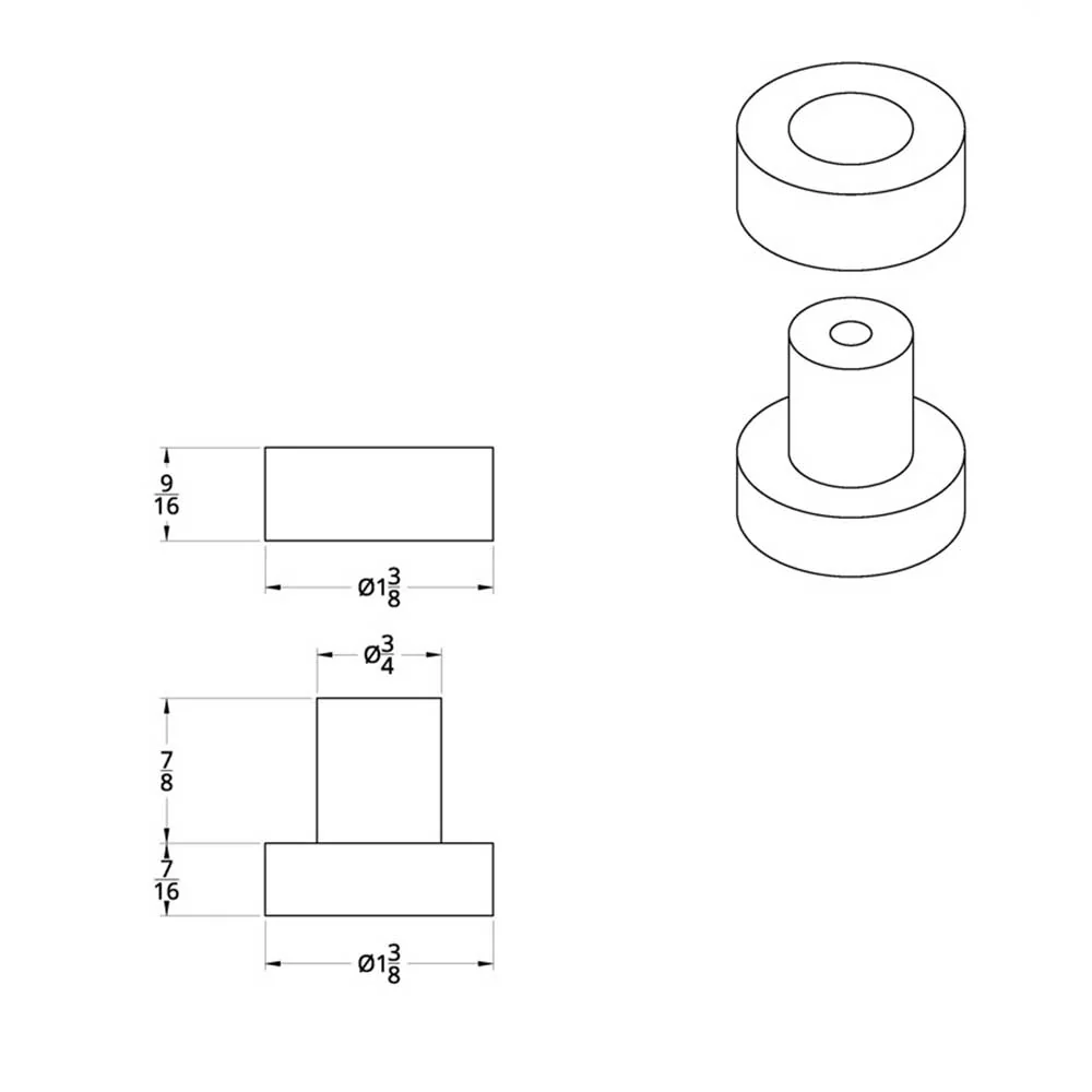Peterbilt Cab Bracket Bushing (EA) - Image 3
