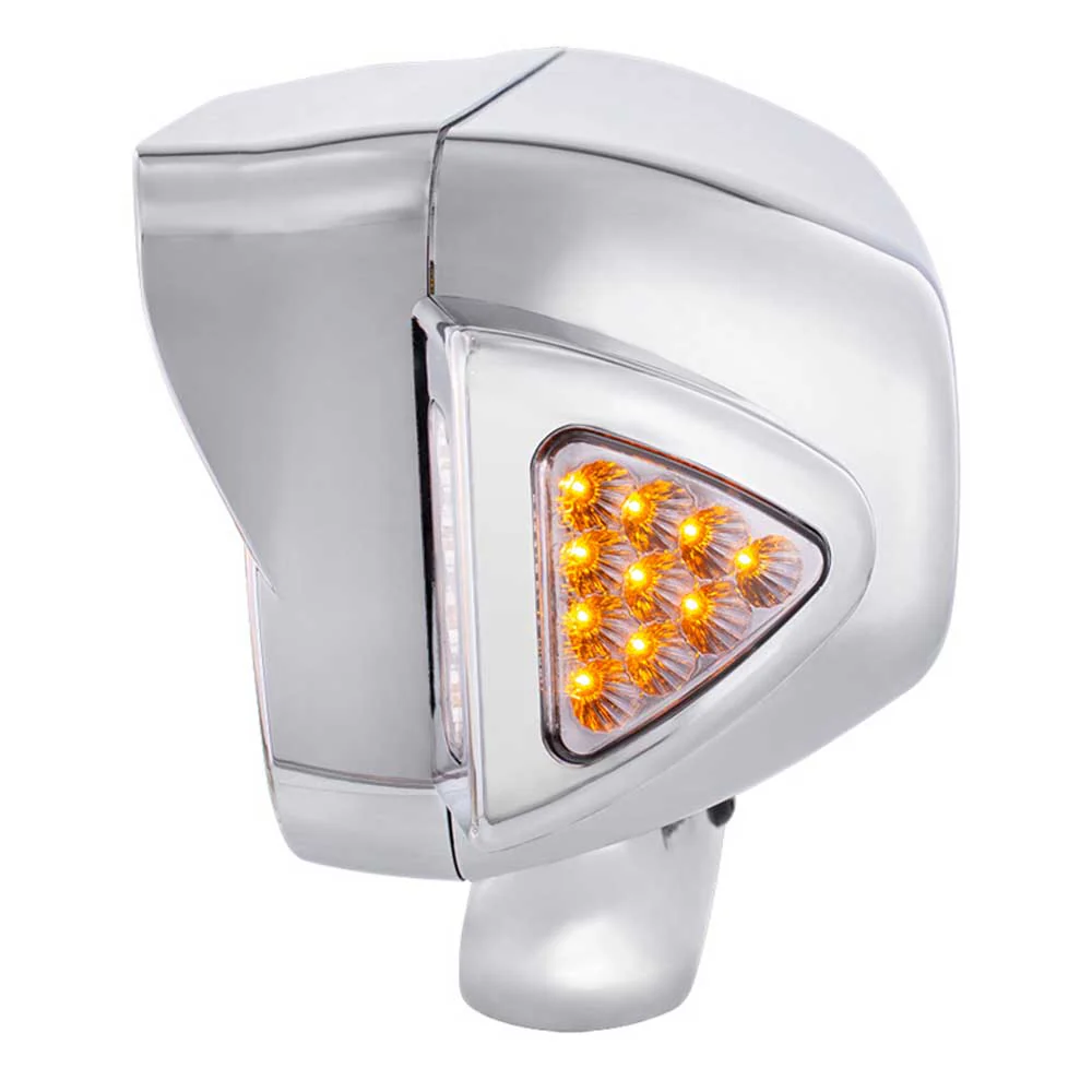 Peterbilt Chrome 10 High Power LED Projection Headlight Assembly with Mounting Arm and Turn Signal Side Pod - Image 8