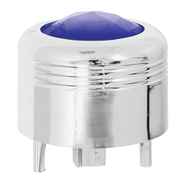 Peterbilt Chrome A/C Knob with Jewel - Image 2
