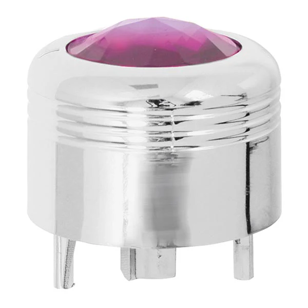 Peterbilt Chrome A/C Knob with Jewel - Image 3