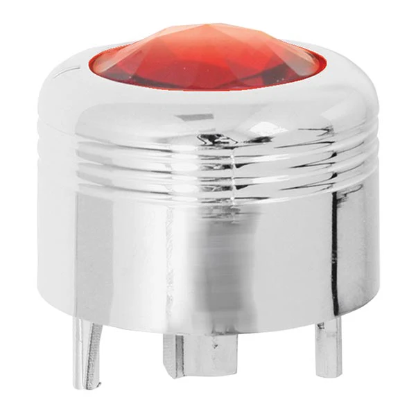 Peterbilt Chrome A/C Knob with Jewel - Image 4