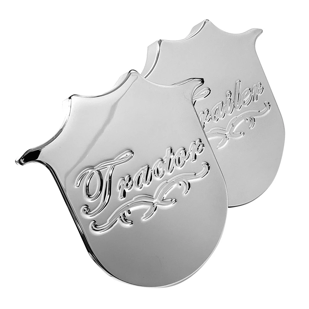Peterbilt Chrome Crown Shape Tractor/Trailer Knobs-Thread On