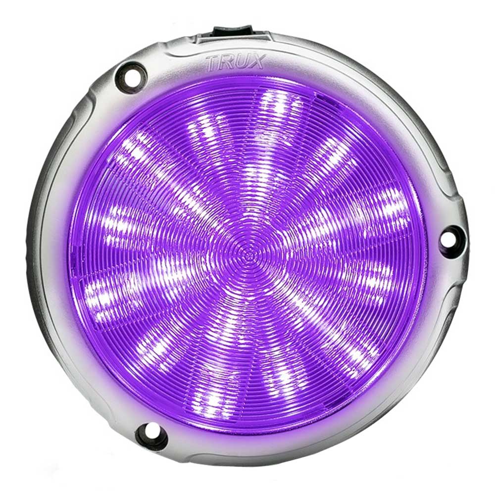 Peterbilt Chrome LED Interior Projector Dome with 6 Color Auxiliary Light - Image 7