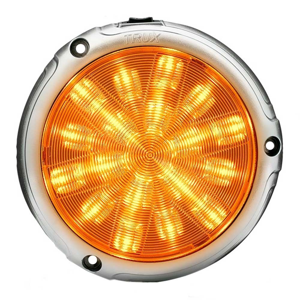 Peterbilt Chrome LED Interior Projector Dome with 6 Color Auxiliary Light - Image 8
