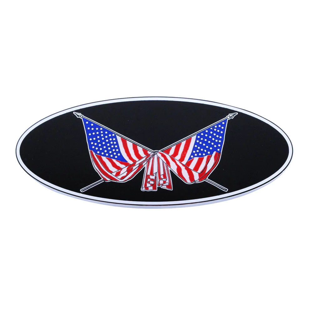 Peterbilt Cross Flags Emblem