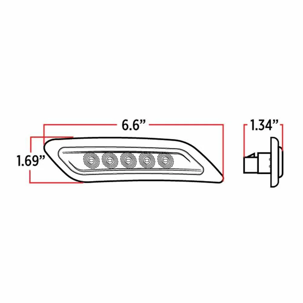 Peterbilt Dual Revolution LED Fender Marker Lights - Image 7