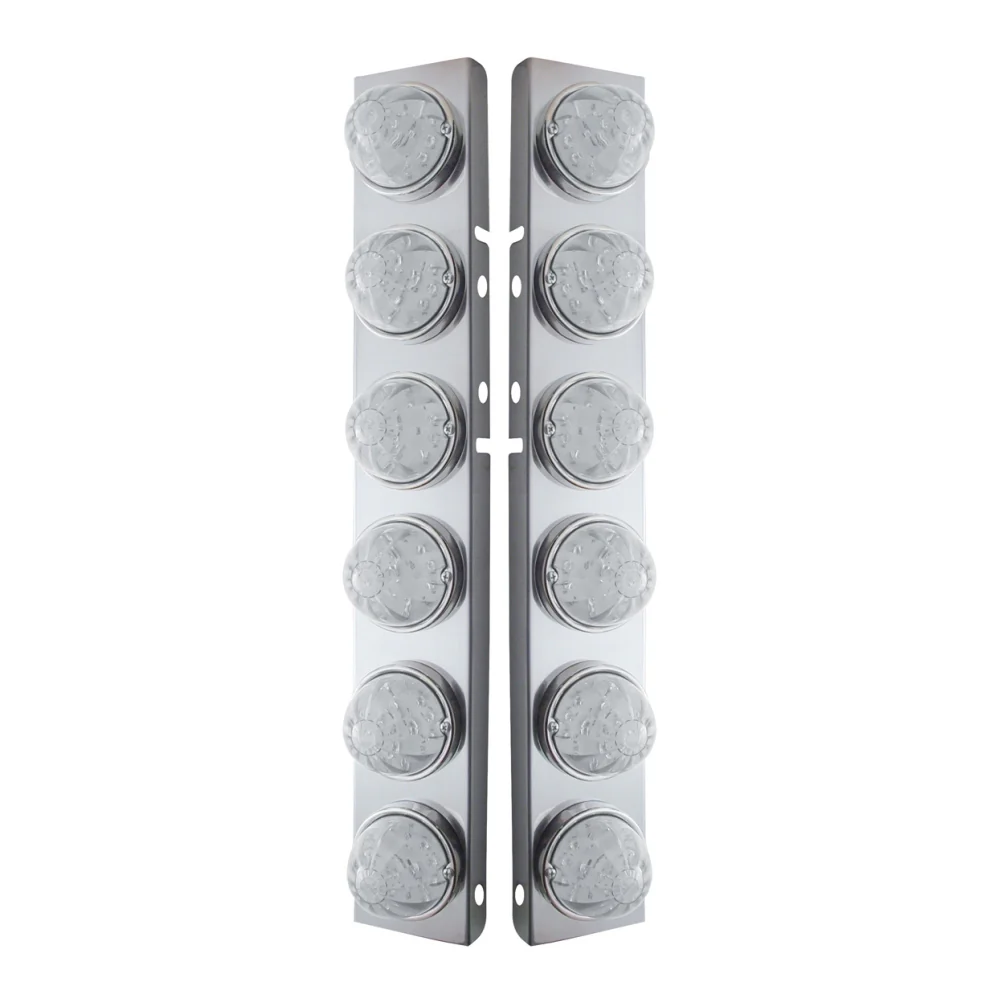 Peterbilt Front Air Cleaner Light Bars with 12 Watermelon LED Lights - Image 3