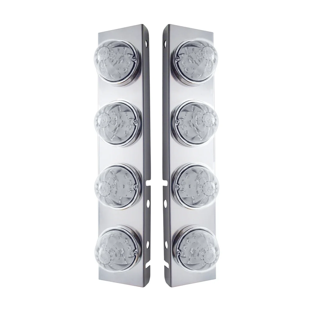 Peterbilt Front Air Cleaner Light Bars with Watermelon LED - Image 4