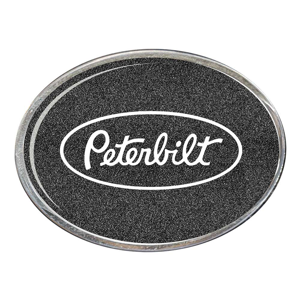 Peterbilt in Oval Billet Aluminum with Resin Belt Buckle - Image 2